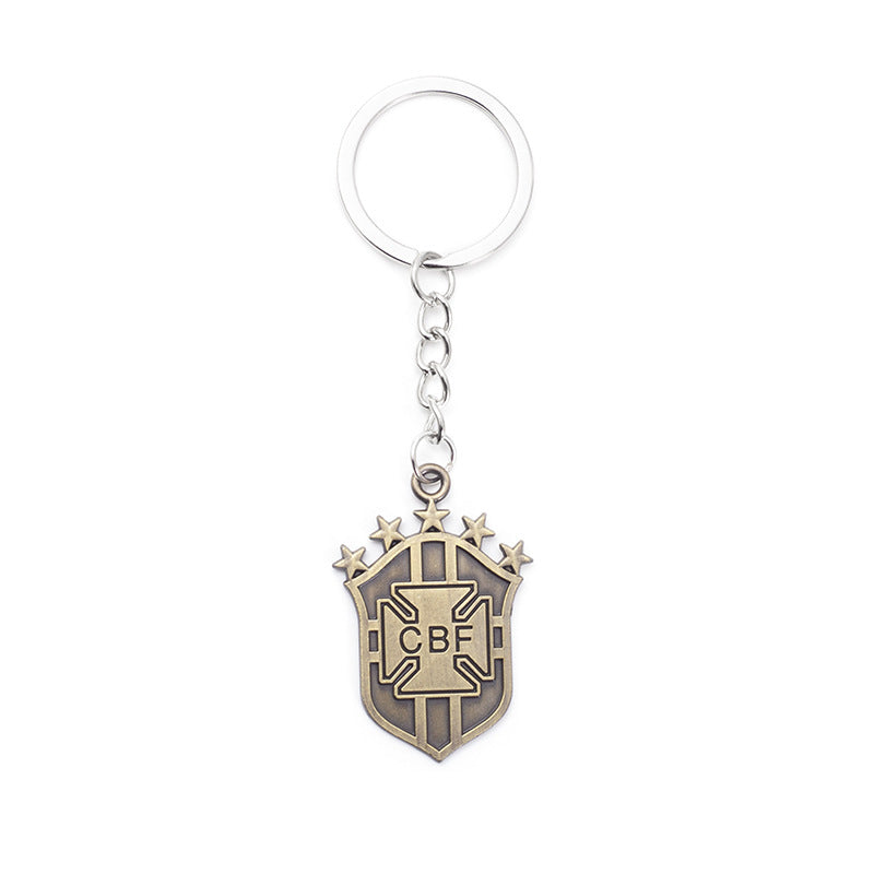 Metal Keychain World Cup Team Logos