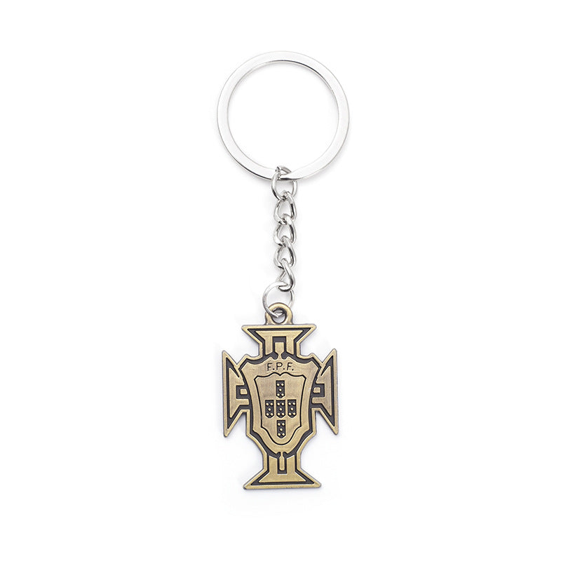 Metal Keychain World Cup Team Logos